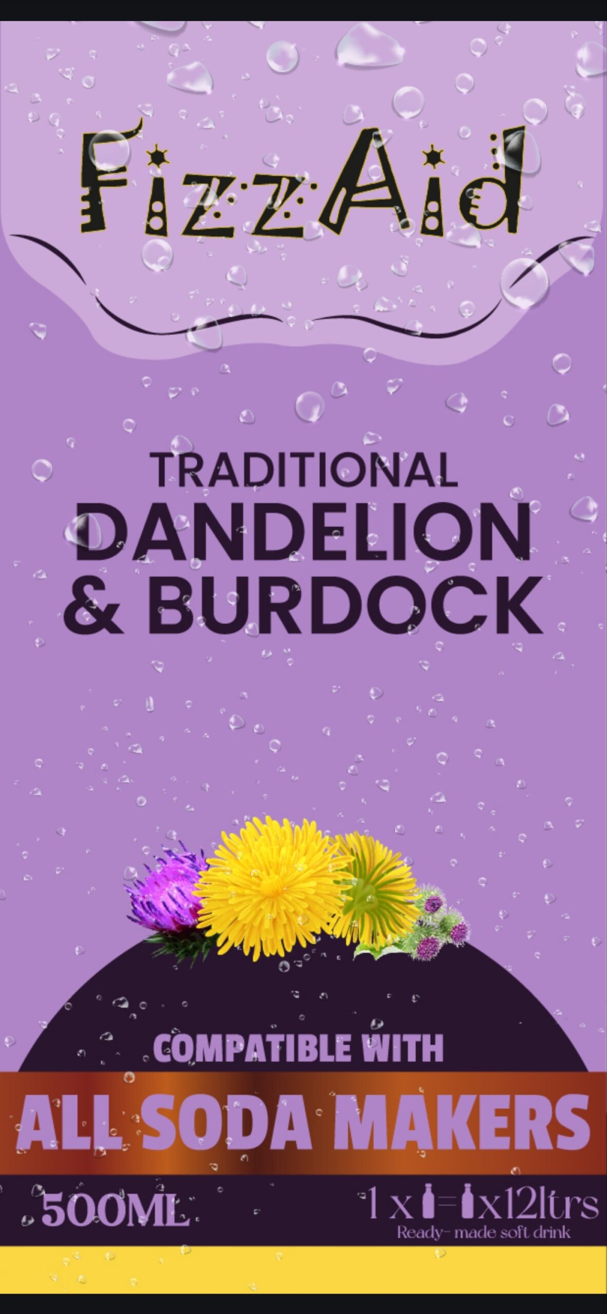 FizzAid Dandelion and Burdock Zero 12ltrs