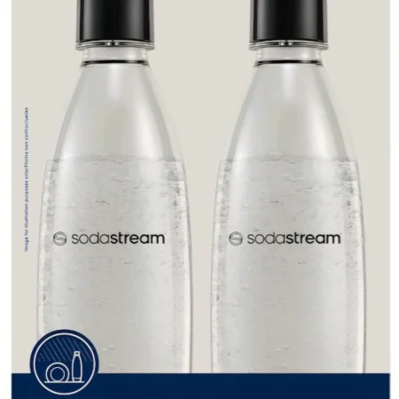 SODASTREAM 1LTR PET BOTTLES TWIN PACK DISHWASHER SAFE