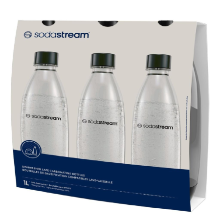 SODASTREAM 1LTR PET BOTTLES TRIPLE PACK (Dishwasher Safe)